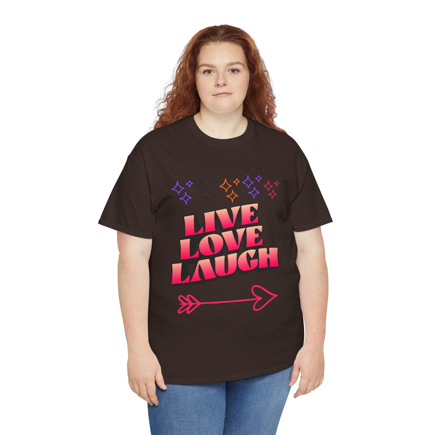 Live Love Laugh Women's Tee — Inspirational Graphic T-Shirt