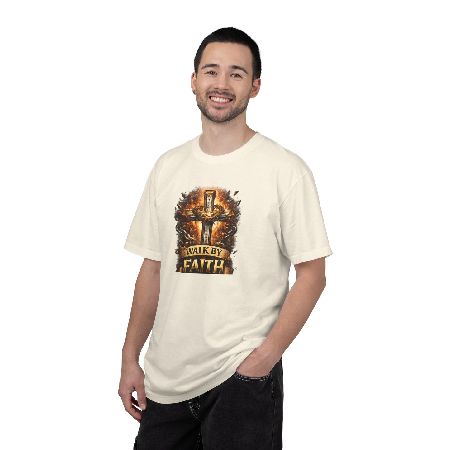 Walk By Faith T-Shirt — Christian Armor Graphic Tee