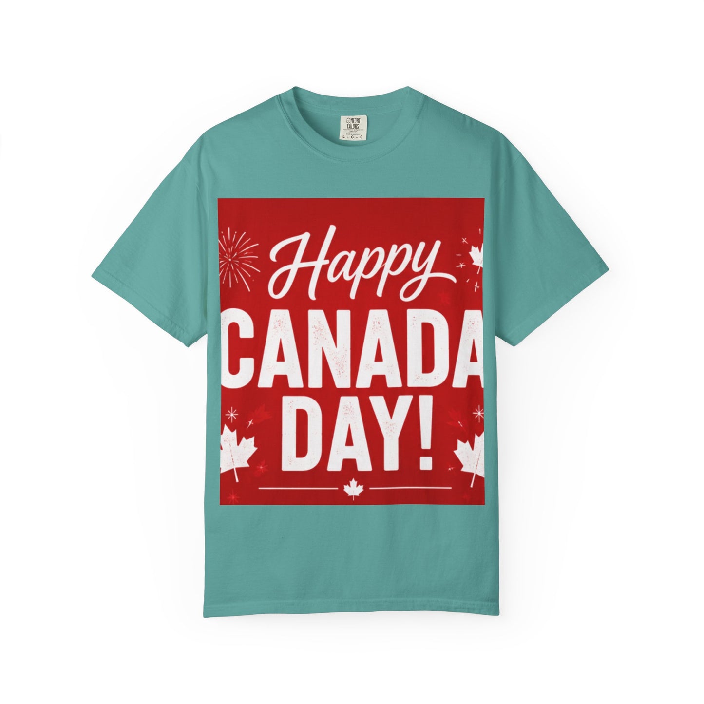 Happy Canada Day T-Shirt — Red Maple Leaf Canada Day Tee