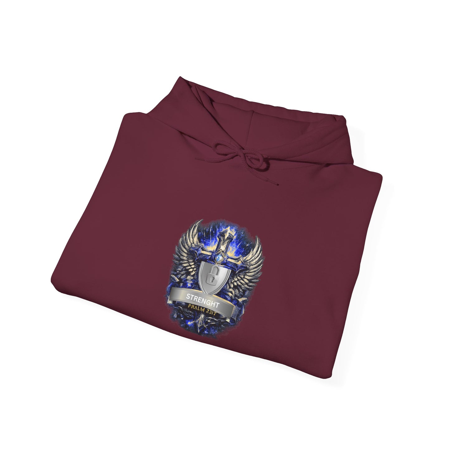 Knight Helmet Crest Hoodie — Medieval Armor Emblem Sweatshirt