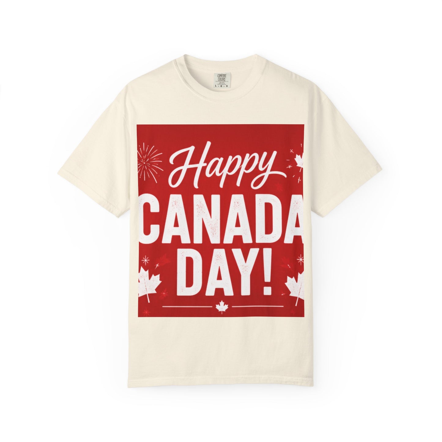 Happy Canada Day T-Shirt — Red Maple Leaf Canada Day Tee
