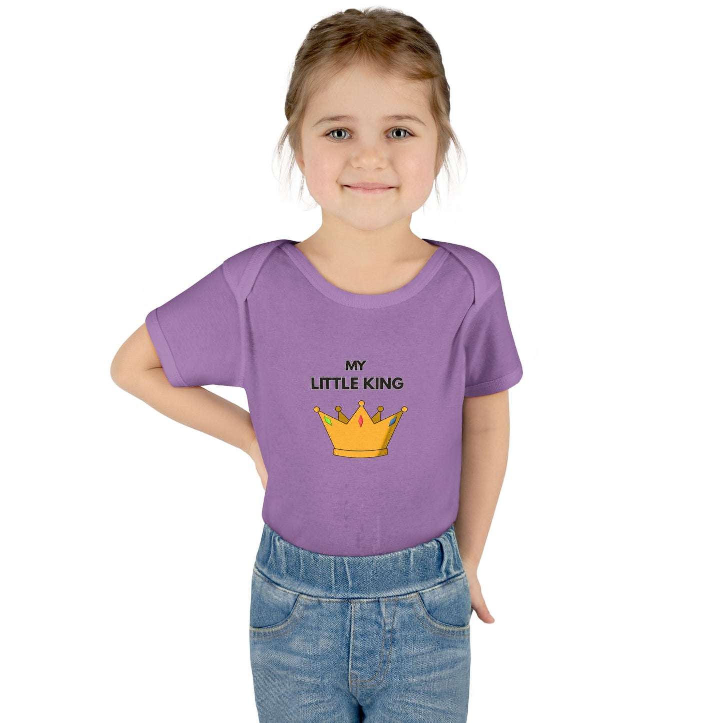Infant Bodysuit — "My Little King" Baby Onesie