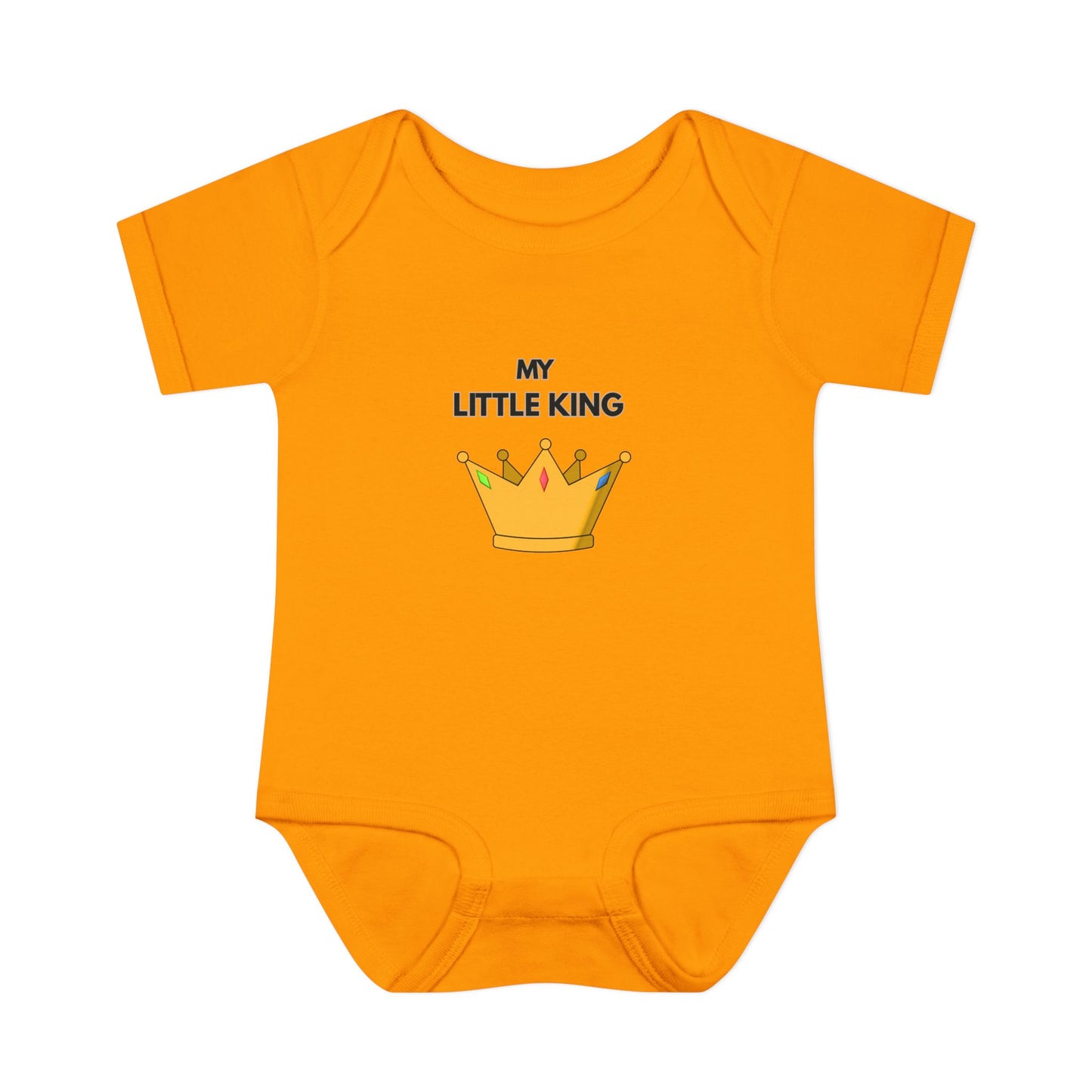 Infant Bodysuit — "My Little King" Baby Onesie