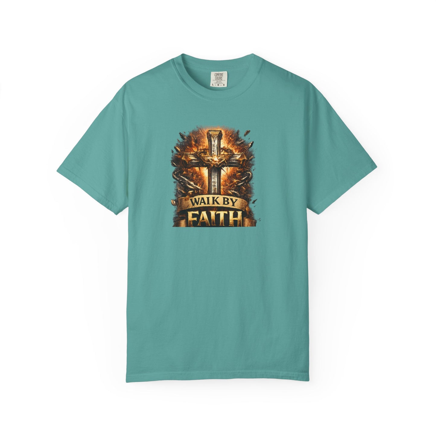Walk By Faith T-Shirt — Christian Armor Graphic Tee