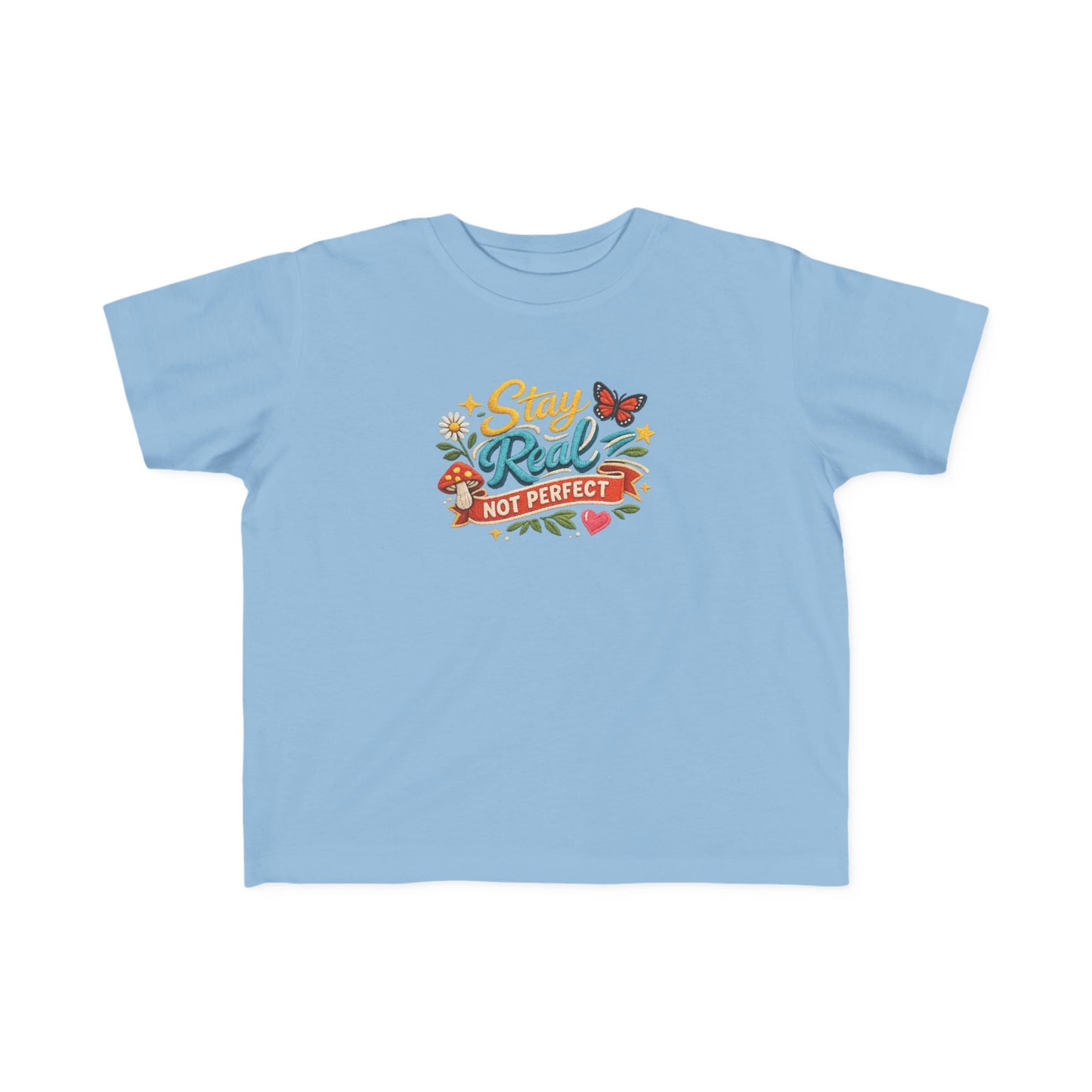 Dream Big Babe Toddler Tee | Retro Floral Butterfly Graphic