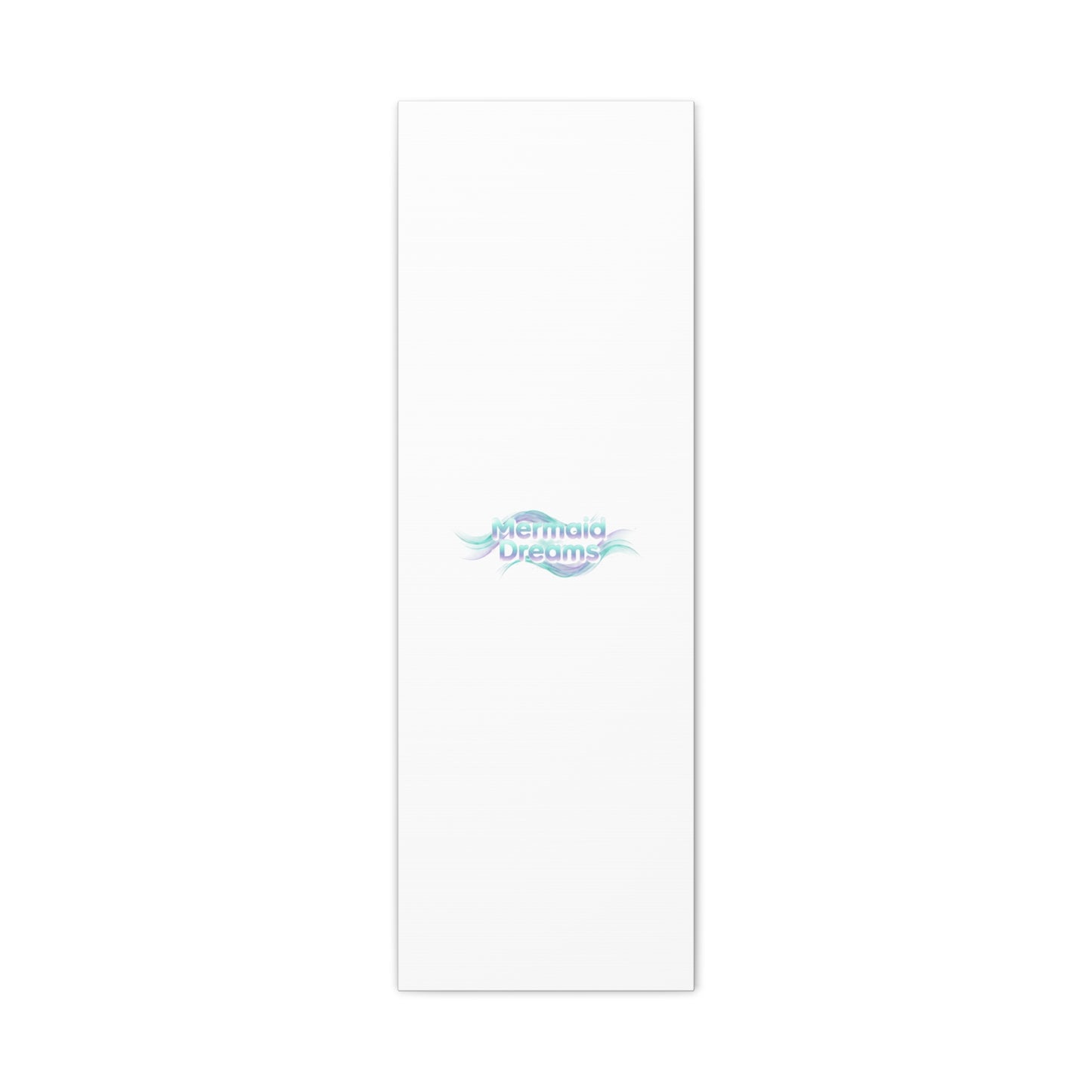 Mermaid Dreams Matte Canvas | iridescent text, pearly word accent