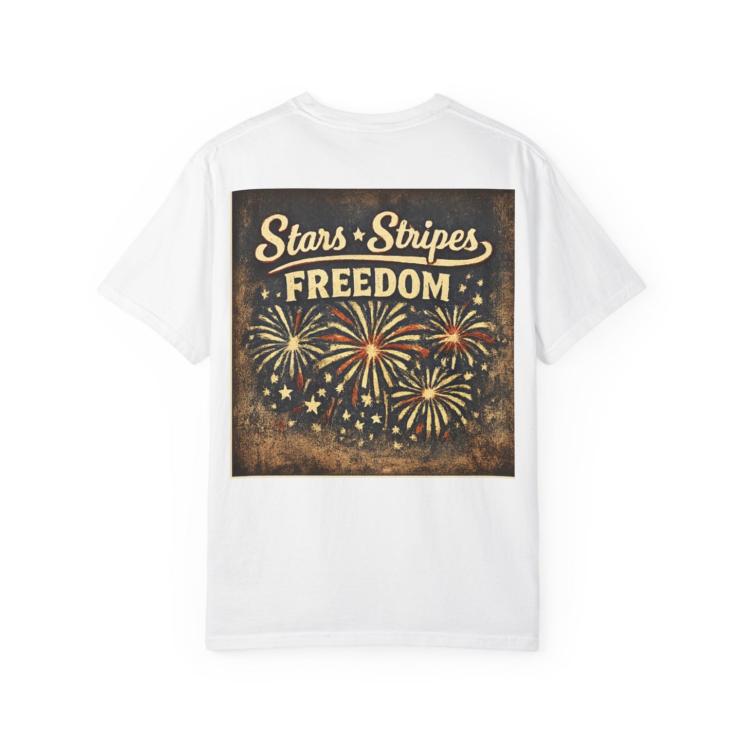 America 250 T-Shirt — Stars & Stripes Freedom Fireworks Tee