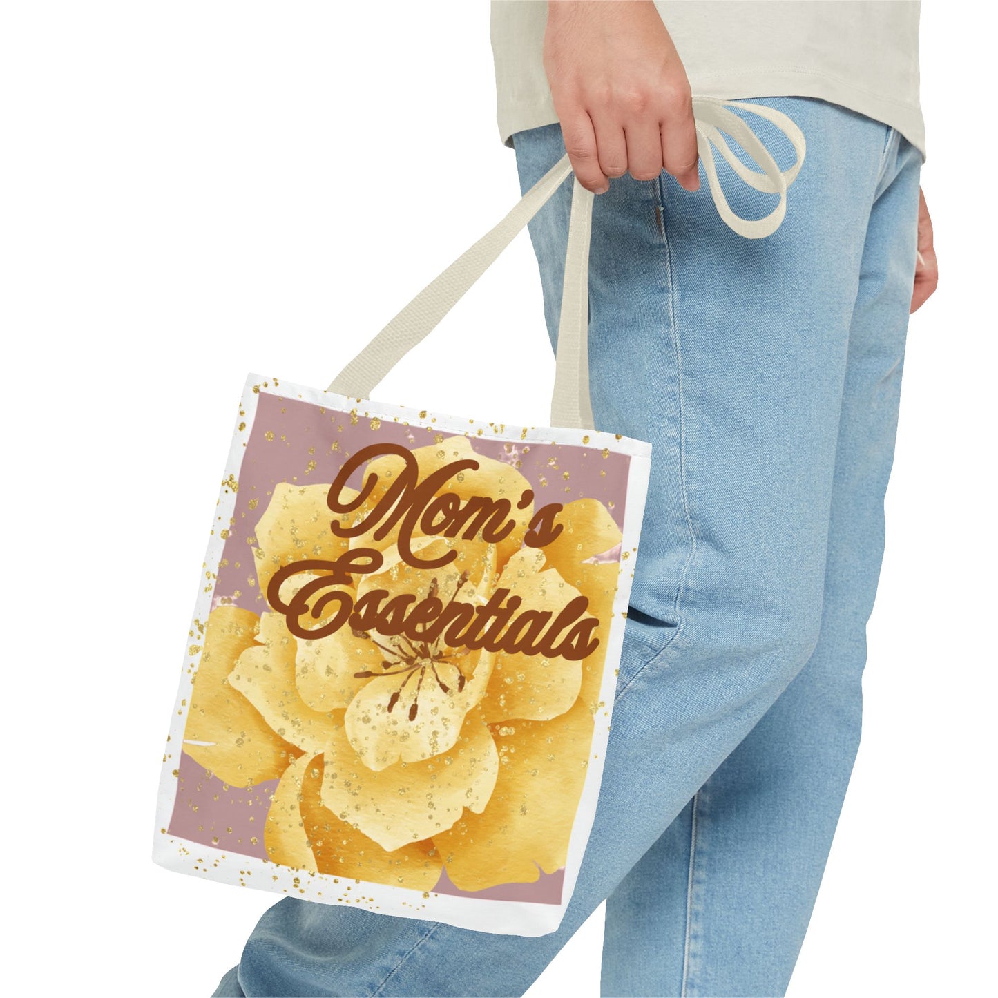 Mom Tote Bag | Mother’s Day Gift | Blush Pink Gold Minimal Tote | Everyday Mom Bag