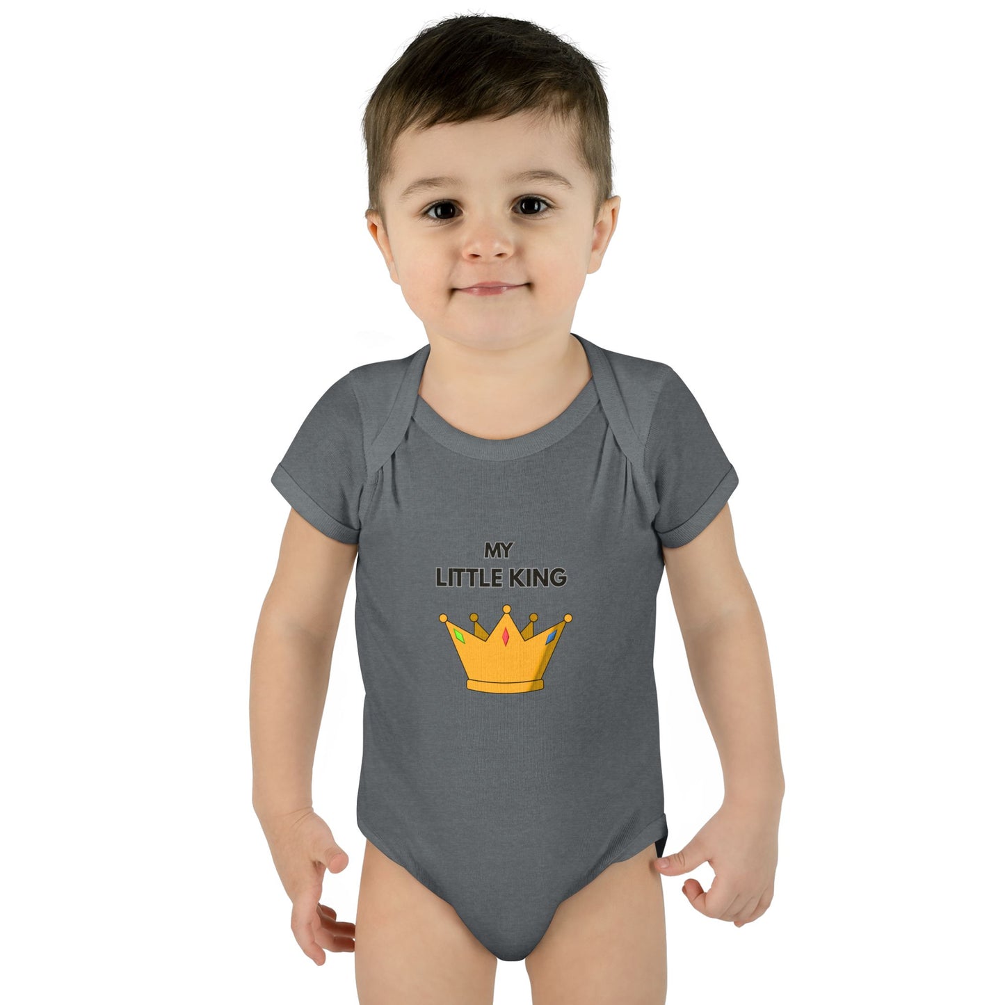 Infant Bodysuit — "My Little King" Baby Onesie