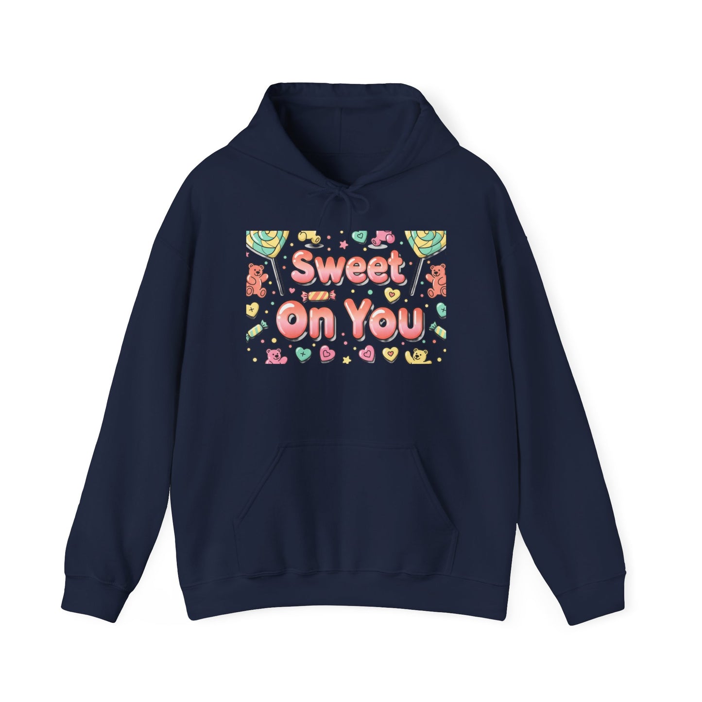 Sweet on You Hooded Sweatshirt | Cute Script Typography, Valentine Inspired