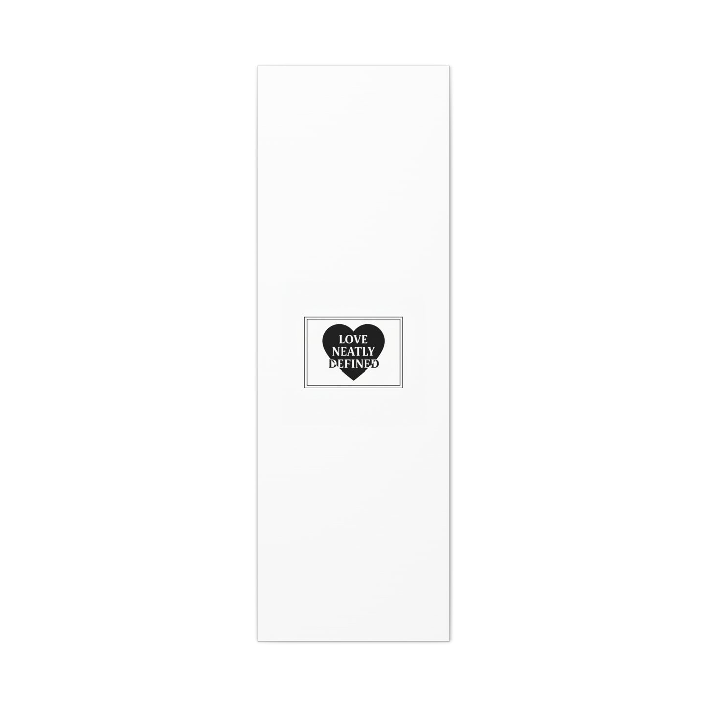 Love Neatly Defined Canvas, editorial black and white love print | elegant typography poster