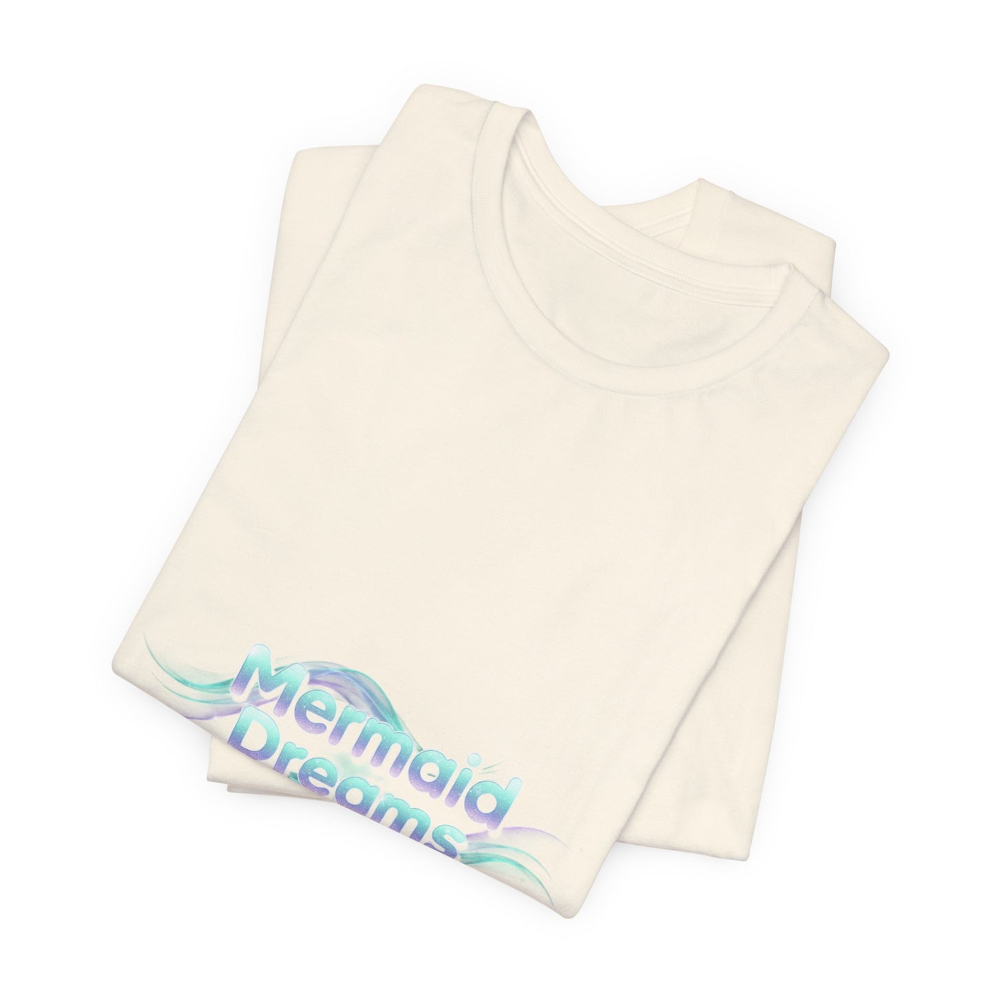 Mermaid Dreams tee | iridescent text, pearly word accent