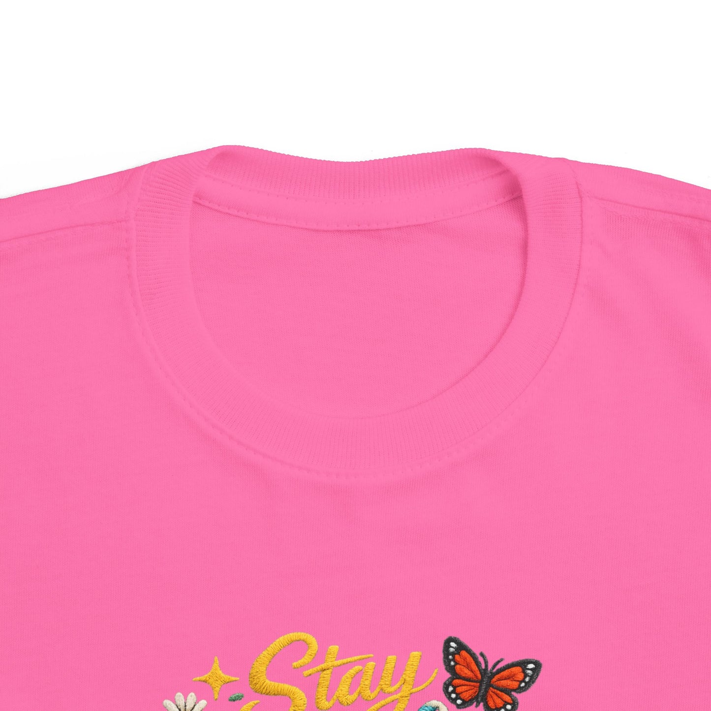 Dream Big Babe Toddler Tee | Retro Floral Butterfly Graphic