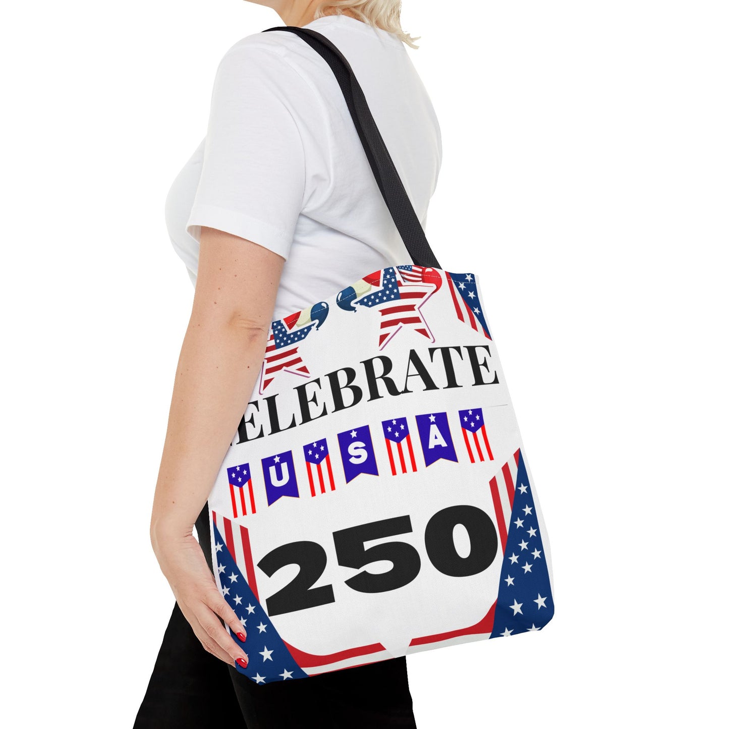 Celebrate USA 250 Tote Bag | 4th of July bag for firework