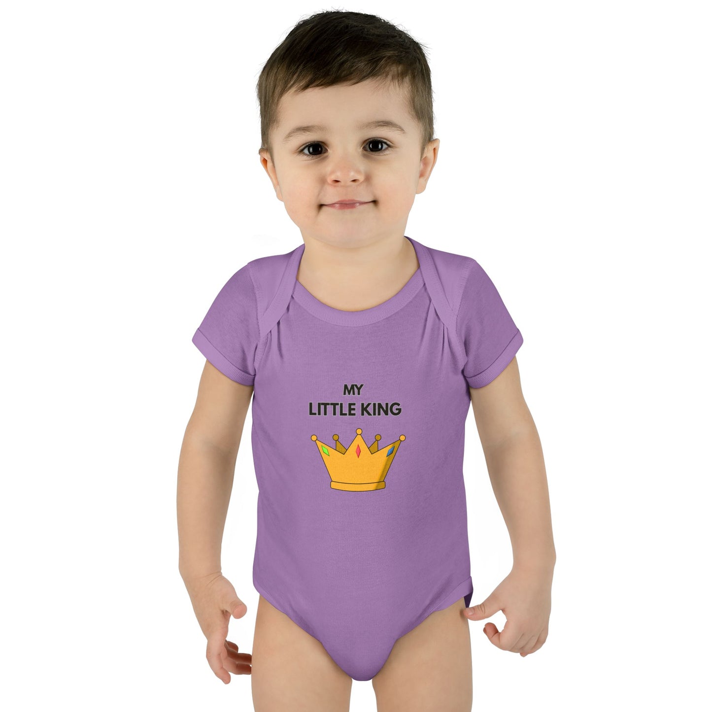 Infant Bodysuit — "My Little King" Baby Onesie