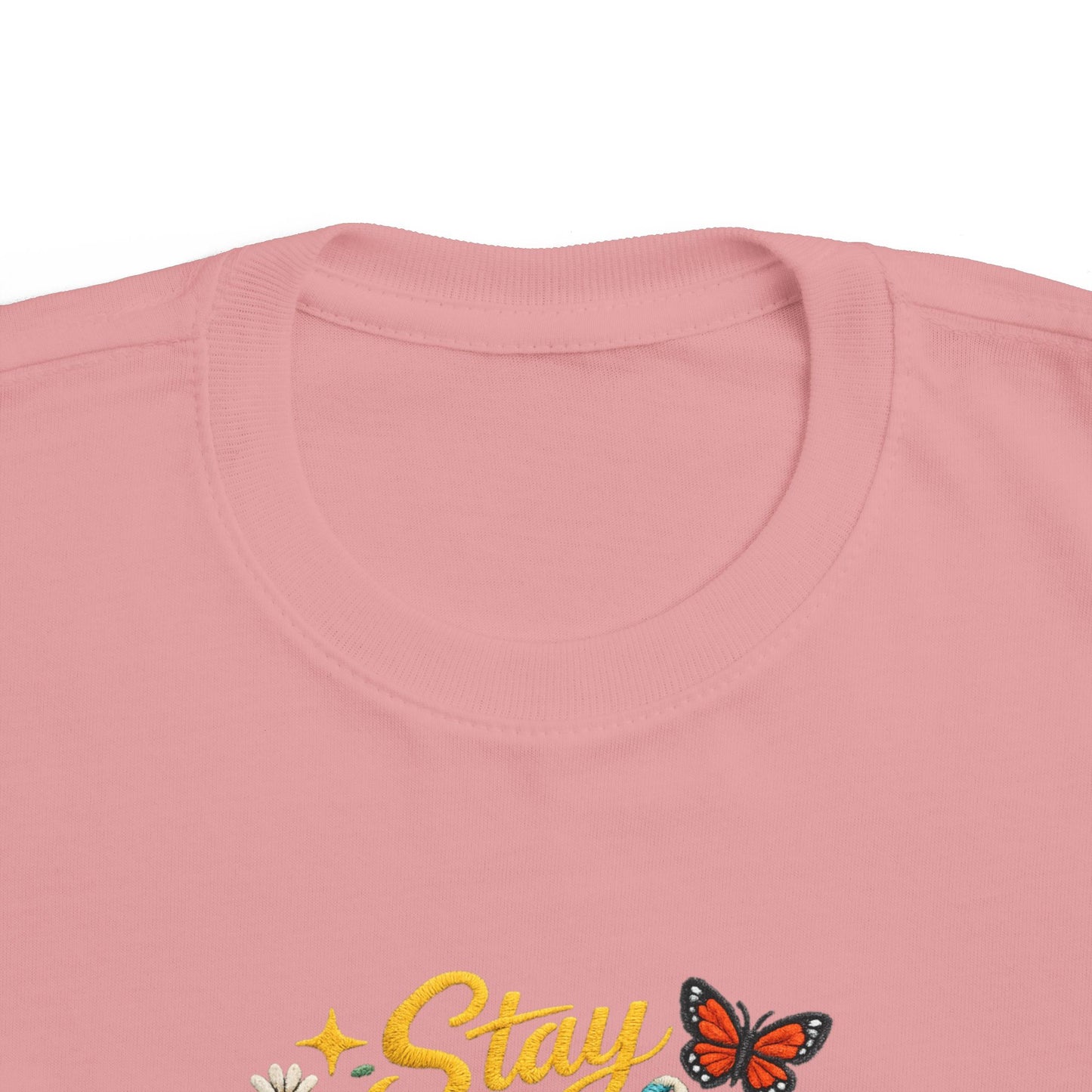 Dream Big Babe Toddler Tee | Retro Floral Butterfly Graphic