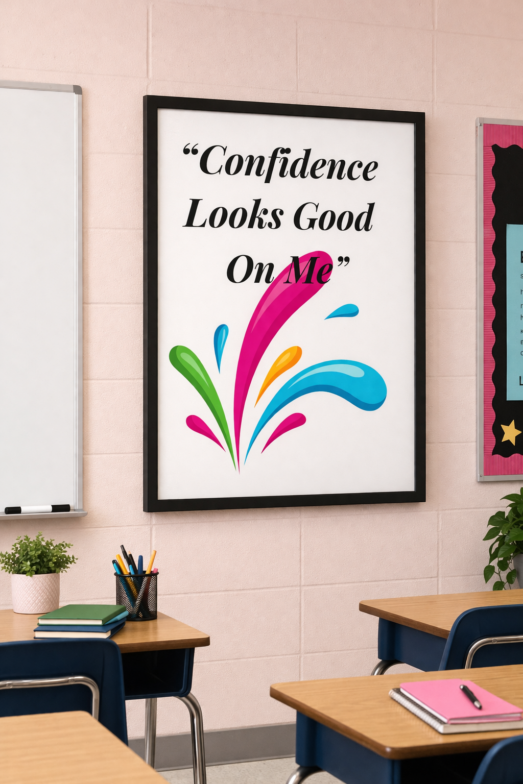 Matte Poster — “Confidence Looks Good On Me” Inspirational Wall Art