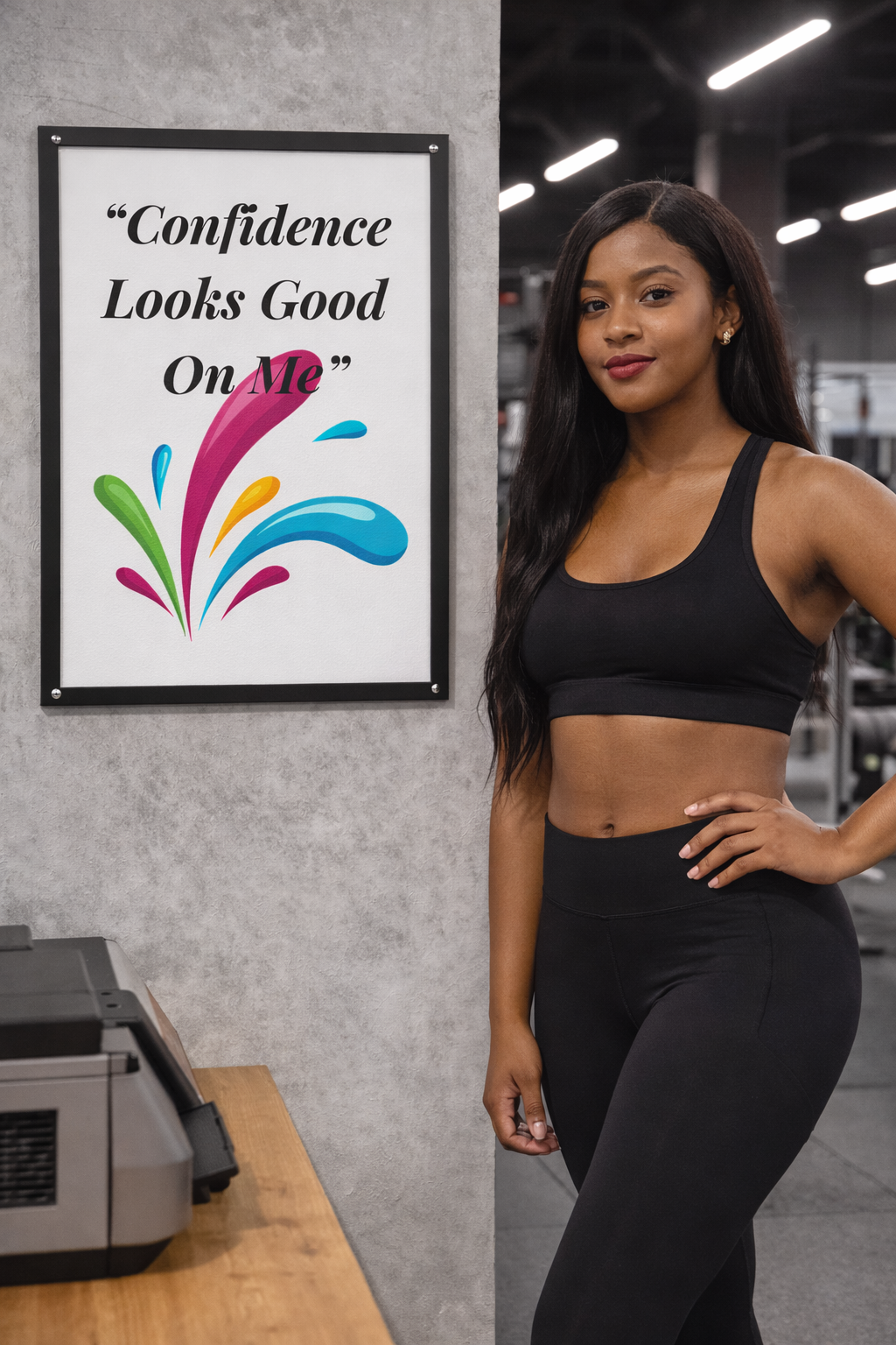 Matte Poster — “Confidence Looks Good On Me” Inspirational Wall Art