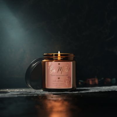 Blush & Gold Valentine Candle